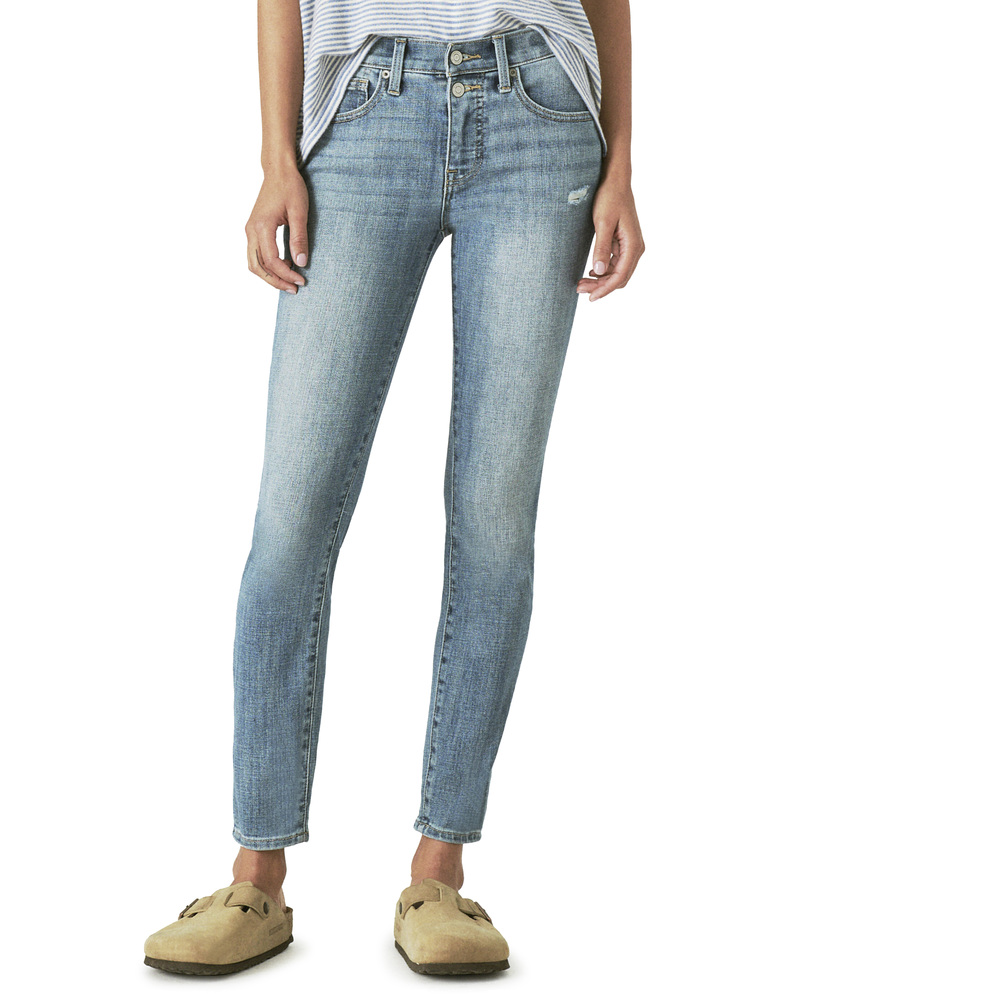Lucky Brand Ava Skinny with Double Exposed Buttons - Hanger Lane